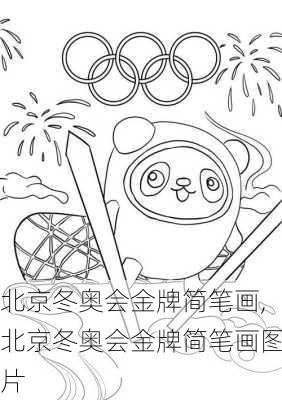 北京冬奥会金牌简笔画,北京冬奥会金牌简笔画图片