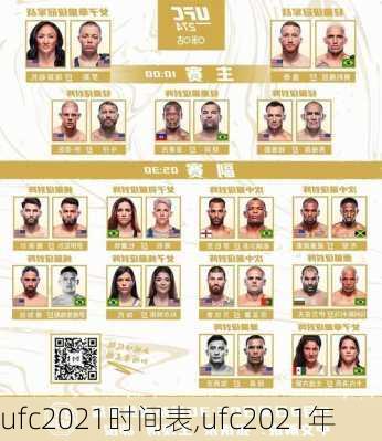 ufc2021时间表,ufc2021年