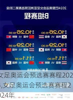 女足奥运会预选赛赛程2024,女足奥运会预选赛赛程2024年