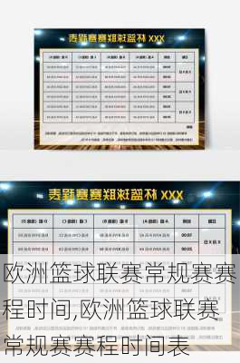 欧洲篮球联赛常规赛赛程时间,欧洲篮球联赛常规赛赛程时间表