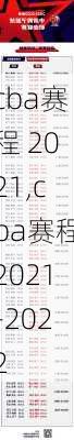 cba赛程 2021,cba赛程2021-2022