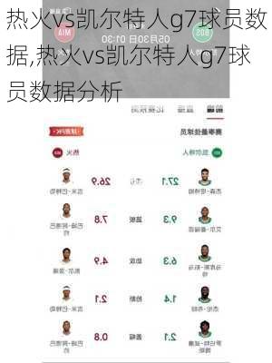 热火vs凯尔特人g7球员数据,热火vs凯尔特人g7球员数据分析