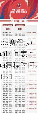 cba赛程表cba时间表,cba赛程时间表2021