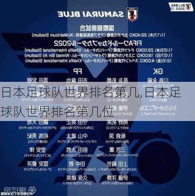 日本足球队世界排名第几,日本足球队世界排名第几位