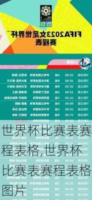 世界杯比赛表赛程表格,世界杯比赛表赛程表格图片