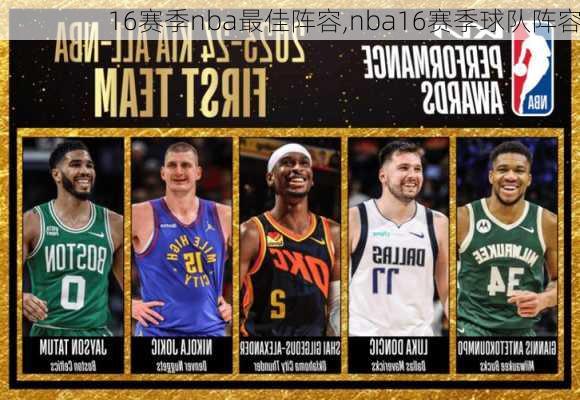16赛季nba最佳阵容,nba16赛季球队阵容
