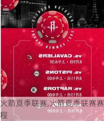 火箭夏季联赛,火箭夏季联赛赛程