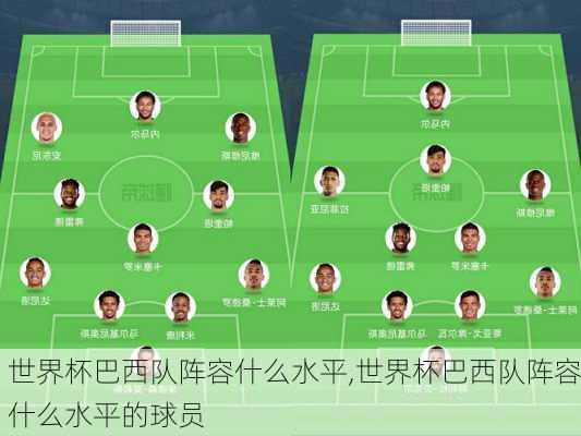 世界杯巴西队阵容什么水平,世界杯巴西队阵容什么水平的球员
