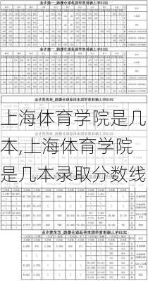 上海体育学院是几本,上海体育学院是几本录取分数线