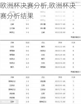 欧洲杯决赛分析,欧洲杯决赛分析结果