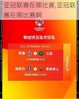 亚冠联赛在哪比赛,亚冠联赛在哪比赛啊