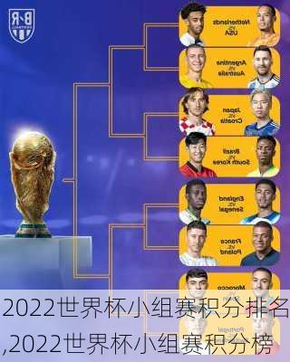 2022世界杯小组赛积分排名,2022世界杯小组赛积分榜