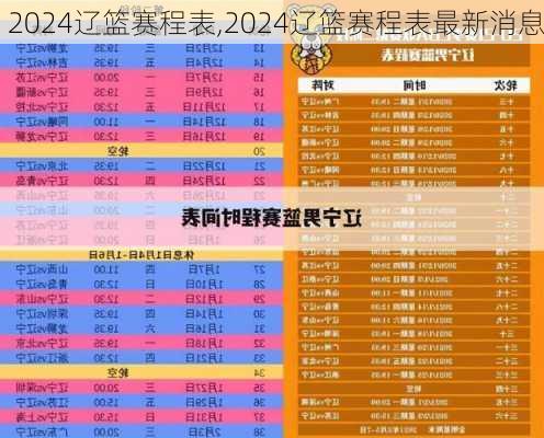 2024辽篮赛程表,2024辽篮赛程表最新消息