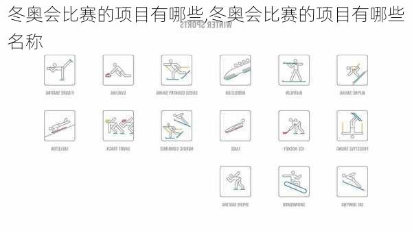 冬奥会比赛的项目有哪些,冬奥会比赛的项目有哪些名称