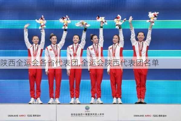 陕西全运会各省代表团,全运会陕西代表团名单