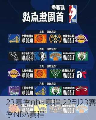 23赛季nba赛程,22到23赛季NBA赛程