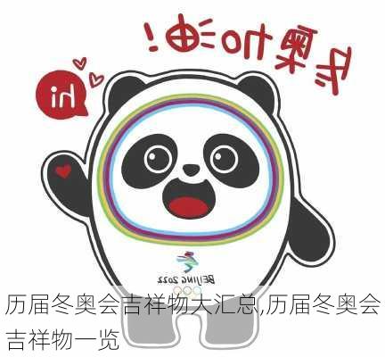 历届冬奥会吉祥物大汇总,历届冬奥会吉祥物一览