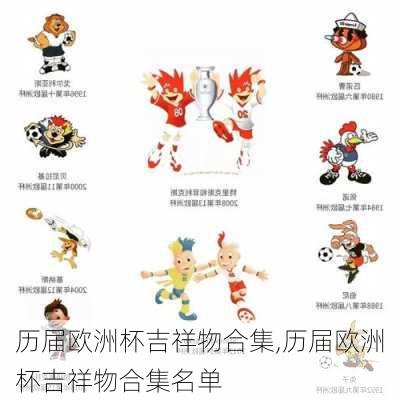 历届欧洲杯吉祥物合集,历届欧洲杯吉祥物合集名单