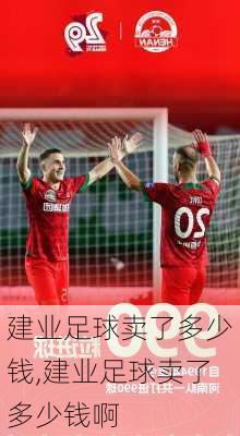 建业足球卖了多少钱,建业足球卖了多少钱啊
