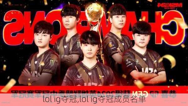 lol ig夺冠,lol ig夺冠成员名单