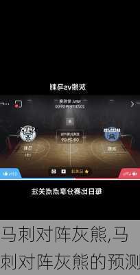 马刺对阵灰熊,马刺对阵灰熊的预测