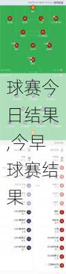 球赛今日结果,今早球赛结果