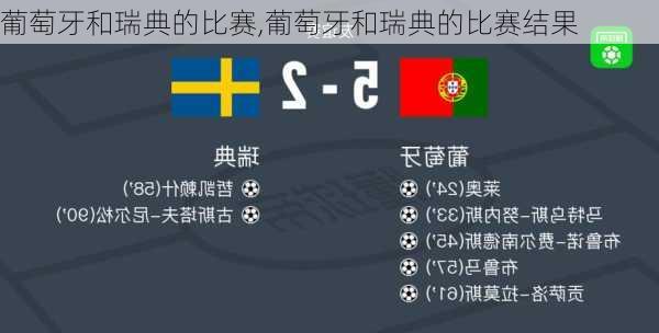 葡萄牙和瑞典的比赛,葡萄牙和瑞典的比赛结果