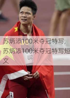 苏炳添100米夺冠特写,苏炳添100米夺冠特写短文