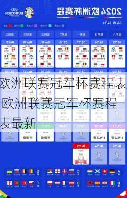 欧洲联赛冠军杯赛程表,欧洲联赛冠军杯赛程表最新