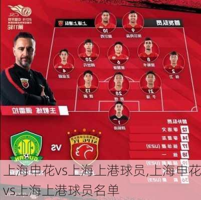 上海申花vs上海上港球员,上海申花vs上海上港球员名单