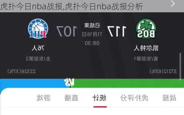 虎扑今日nba战报,虎扑今日nba战报分析