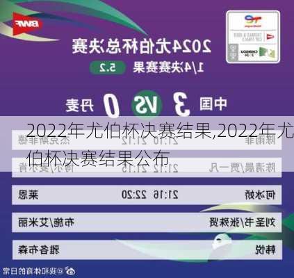 2022年尤伯杯决赛结果,2022年尤伯杯决赛结果公布