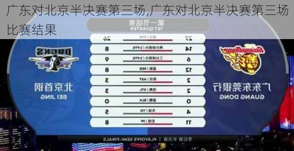 广东对北京半决赛第三场,广东对北京半决赛第三场比赛结果