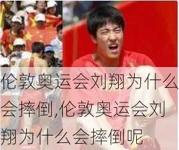 伦敦奥运会刘翔为什么会摔倒,伦敦奥运会刘翔为什么会摔倒呢