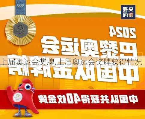 上届奥运会奖牌,上届奥运会奖牌获得情况