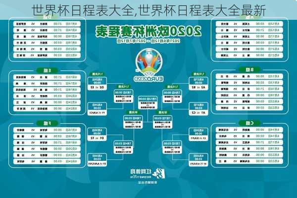 世界杯日程表大全,世界杯日程表大全最新