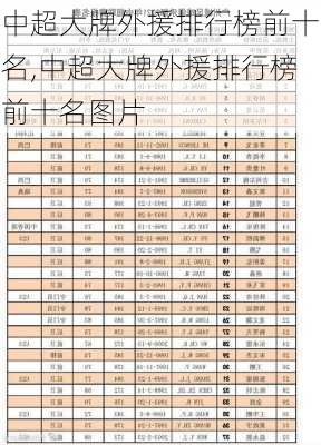 中超大牌外援排行榜前十名,中超大牌外援排行榜前十名图片