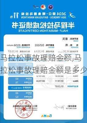 马拉松事故理赔金额,马拉松事故理赔金额是多少