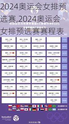 2024奥运会女排预选赛,2024奥运会女排预选赛赛程表