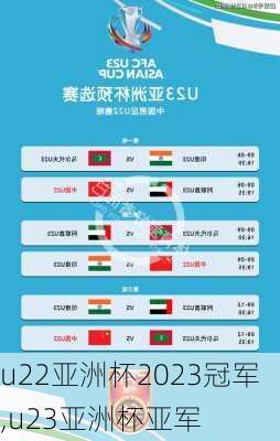 u22亚洲杯2023冠军,u23亚洲杯亚军