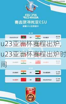 u23亚洲杯赛程出炉,u23亚洲杯赛程出炉时间