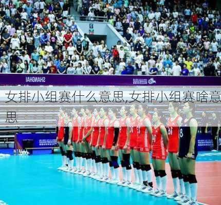 女排小组赛什么意思,女排小组赛啥意思