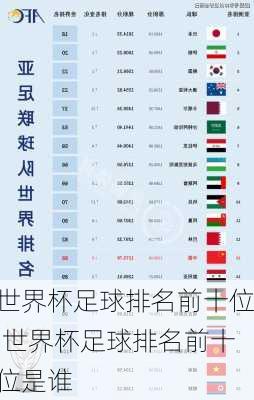 世界杯足球排名前十位,世界杯足球排名前十位是谁