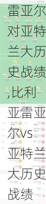 比利亚雷亚尔对亚特兰大历史战绩,比利亚雷亚尔vs亚特兰大历史战绩