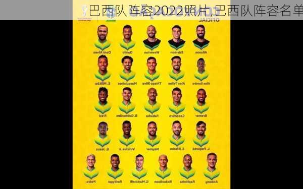 巴西队阵容2022照片,巴西队阵容名单
