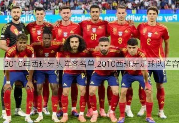 2010年西班牙队阵容名单,2010西班牙足球队阵容