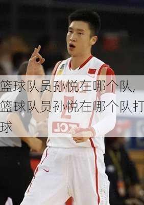篮球队员孙悦在哪个队,篮球队员孙悦在哪个队打球
