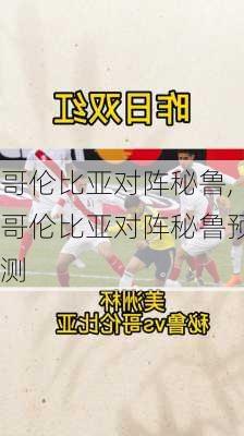 哥伦比亚对阵秘鲁,哥伦比亚对阵秘鲁预测
