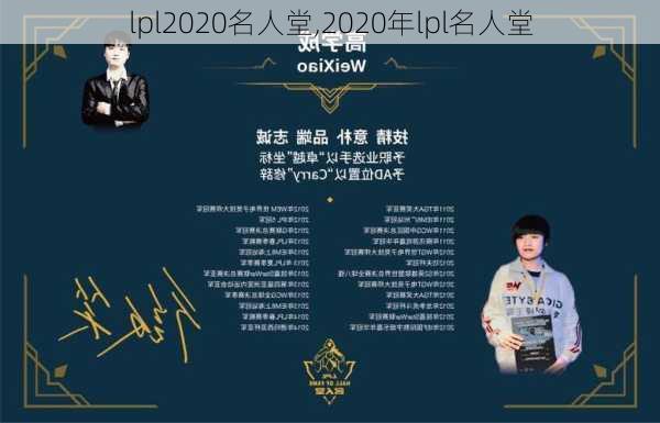 lpl2020名人堂,2020年lpl名人堂