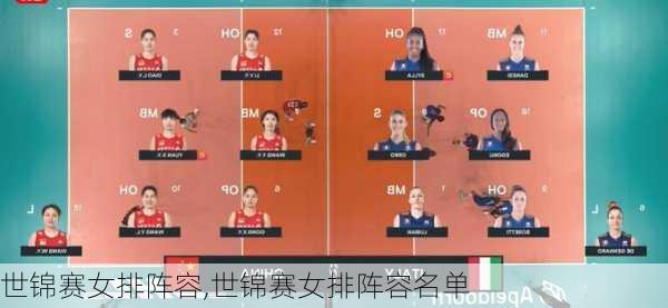 世锦赛女排阵容,世锦赛女排阵容名单